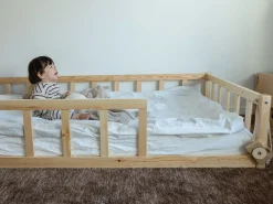 Letto per bambini Legno di pino MEYMAC 90 x 200 cm Marrone chiaro