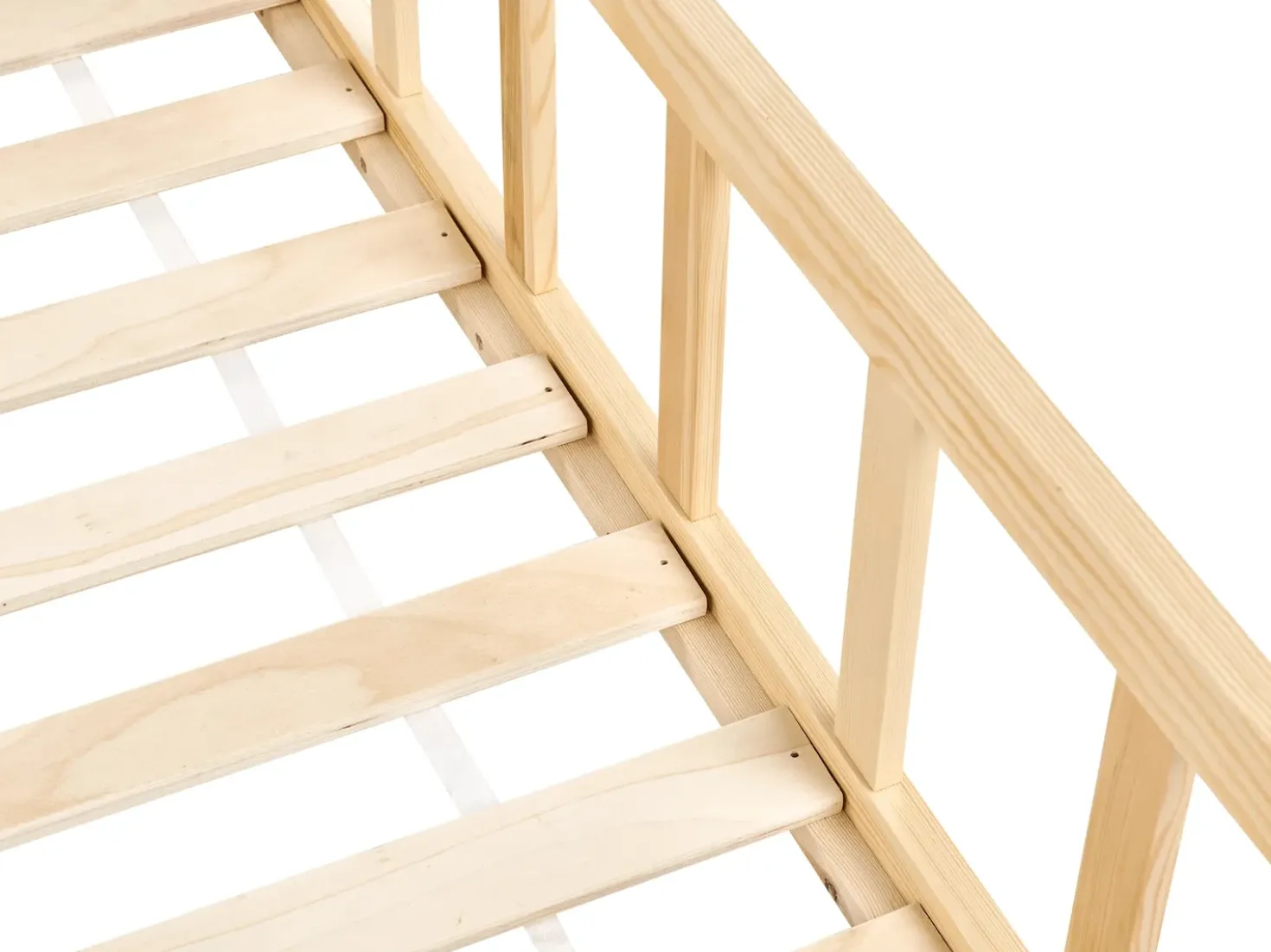 Letto per bambini Legno di pino MEYMAC 90 x 200 cm Marrone chiaro