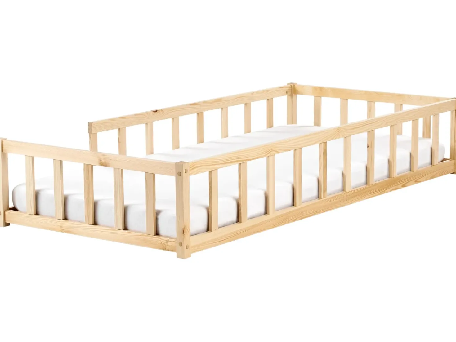 Letto per bambini Legno di pino MEYMAC 90 x 200 cm Marrone chiaro
