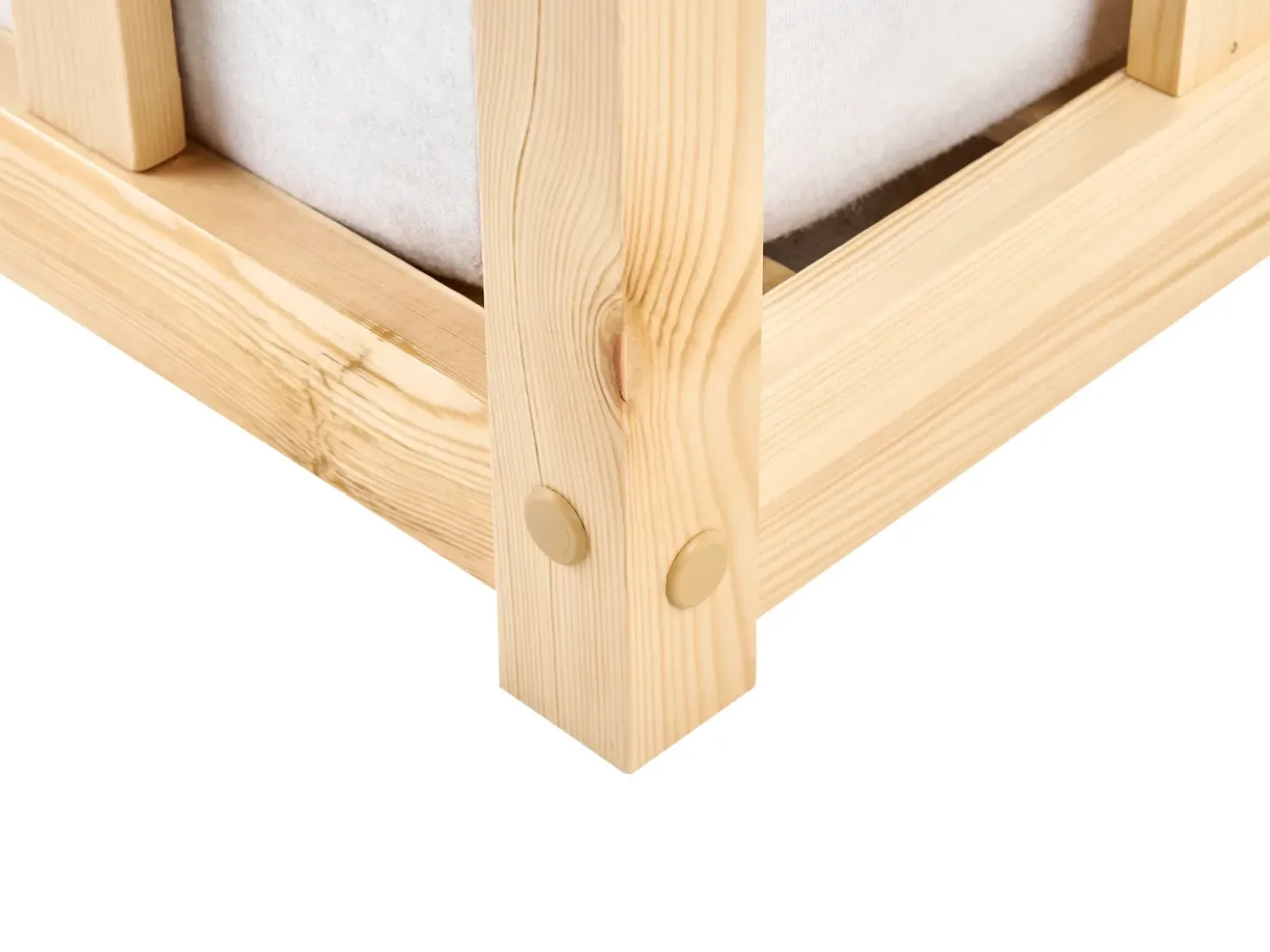 Letto per bambini Legno di pino MEYMAC 90 x 200 cm Marrone chiaro