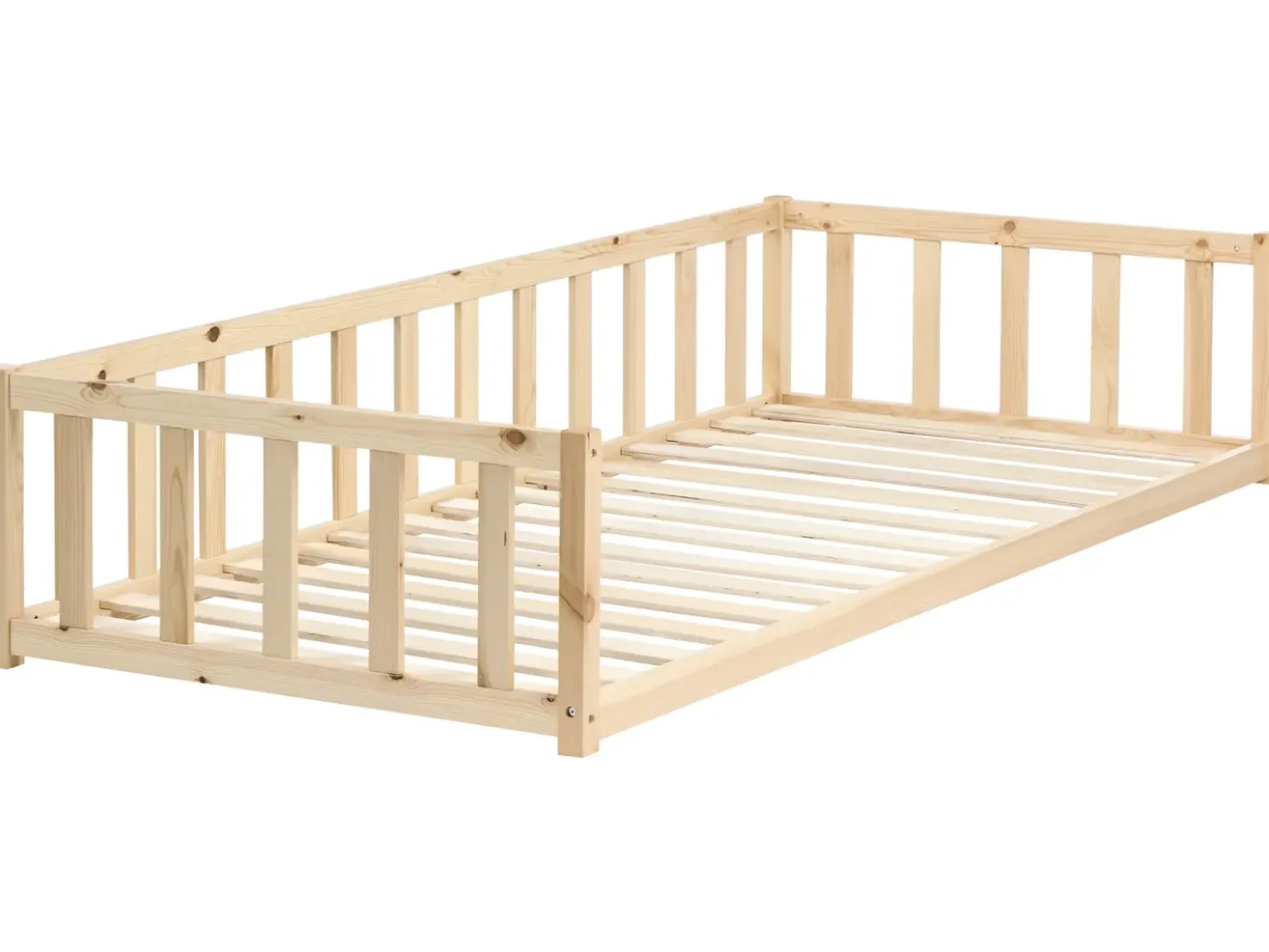 Letto per bambini Legno di pino AURIBEAU 90 x 200 cm Marrone chiaro