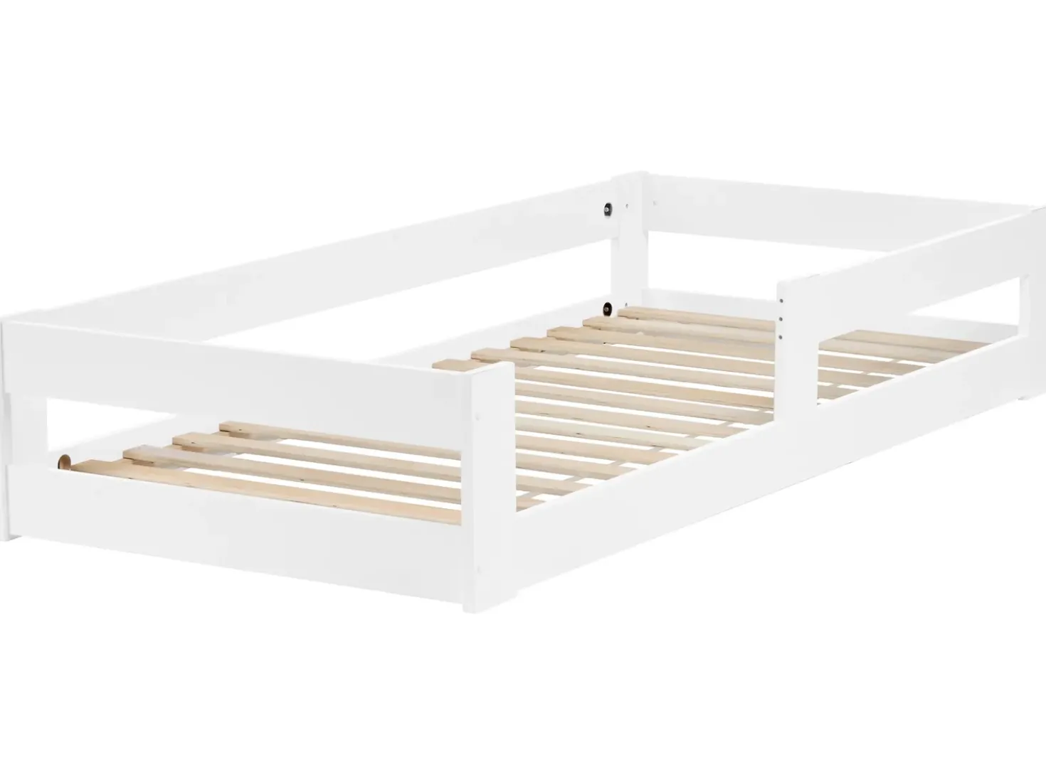 Letto per bambini Legno di pino PRIMELLES 90 x 200 cm Bianco