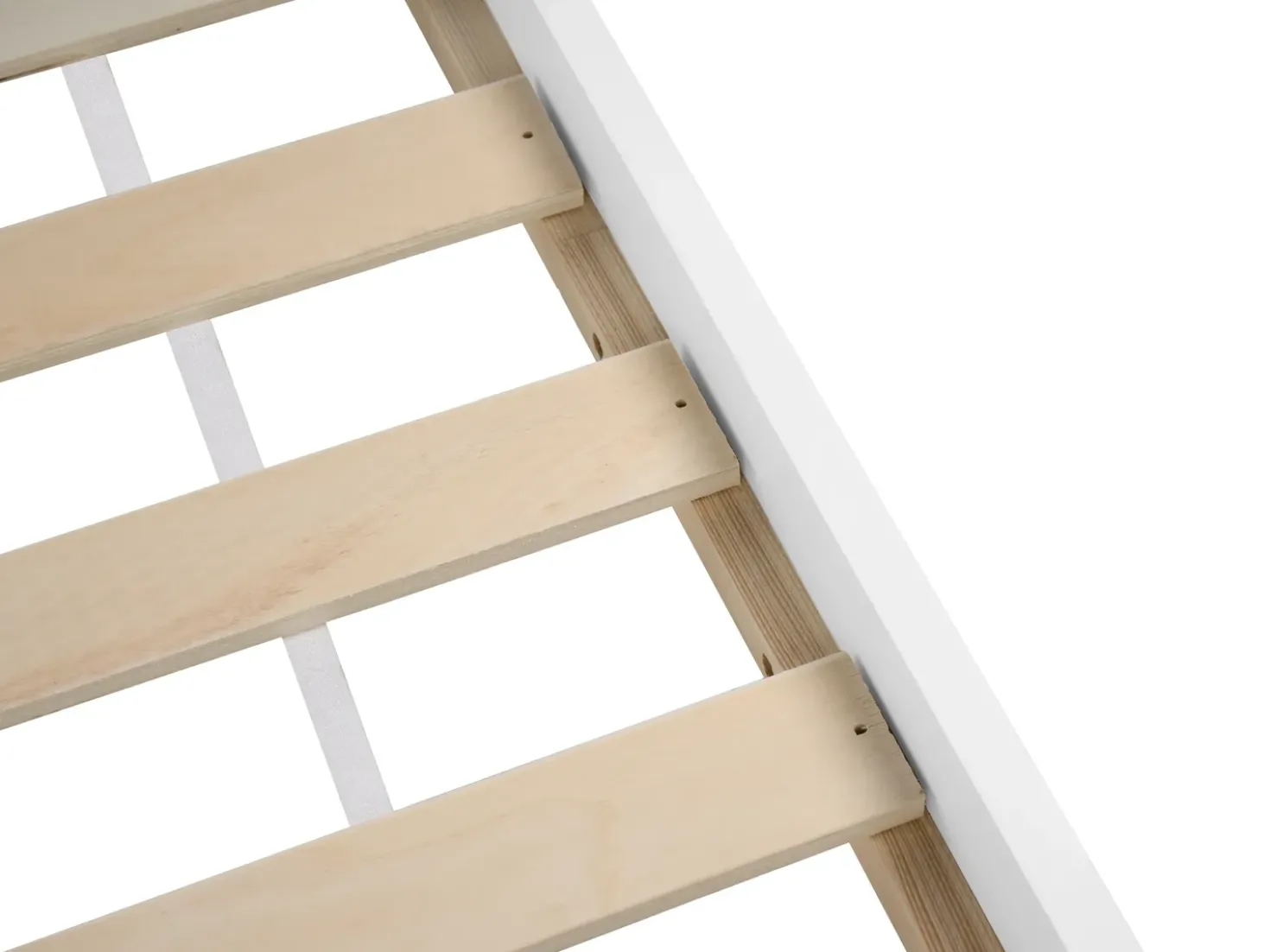 Letto per bambini Legno di pino PRIMELLES 90 x 200 cm Bianco