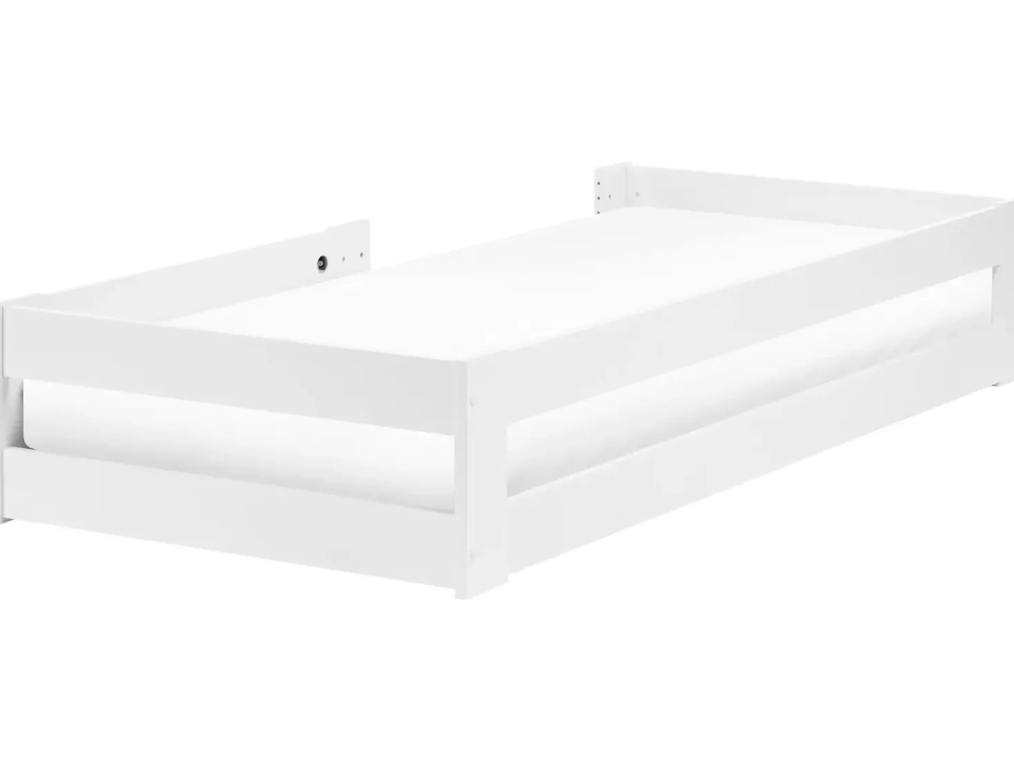 Letto per bambini Legno di pino PRIMELLES 90 x 200 cm Bianco