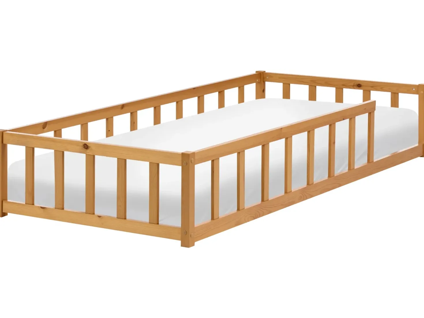 Letto per bambini Legno di pino MEYMAC 90 x 200 cm Marrone
