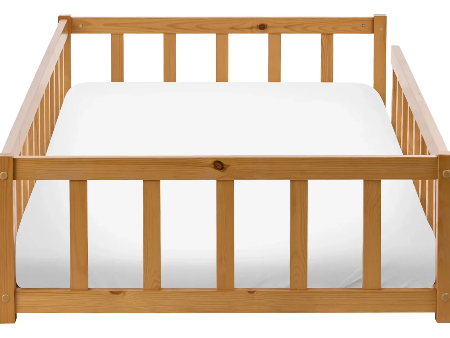 Letto per bambini Legno di pino MEYMAC 90 x 200 cm Marrone