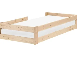 Letto per bambini Legno di pino PRIMELLES 90 x 200 cm Marrone chiaro