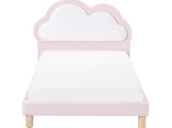 Letto per bambini Nuvola Velluto MAZOU 90 x 200 cm Rosa
