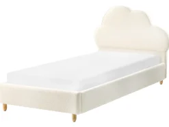 Letto per bambini Nuvola Bouclé BELLEVUE 90 x 200 cm Bianco sporco