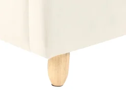 Letto per bambini Nuvola Velluto BELLEVUE 90 x 200 cm Beige chiaro
