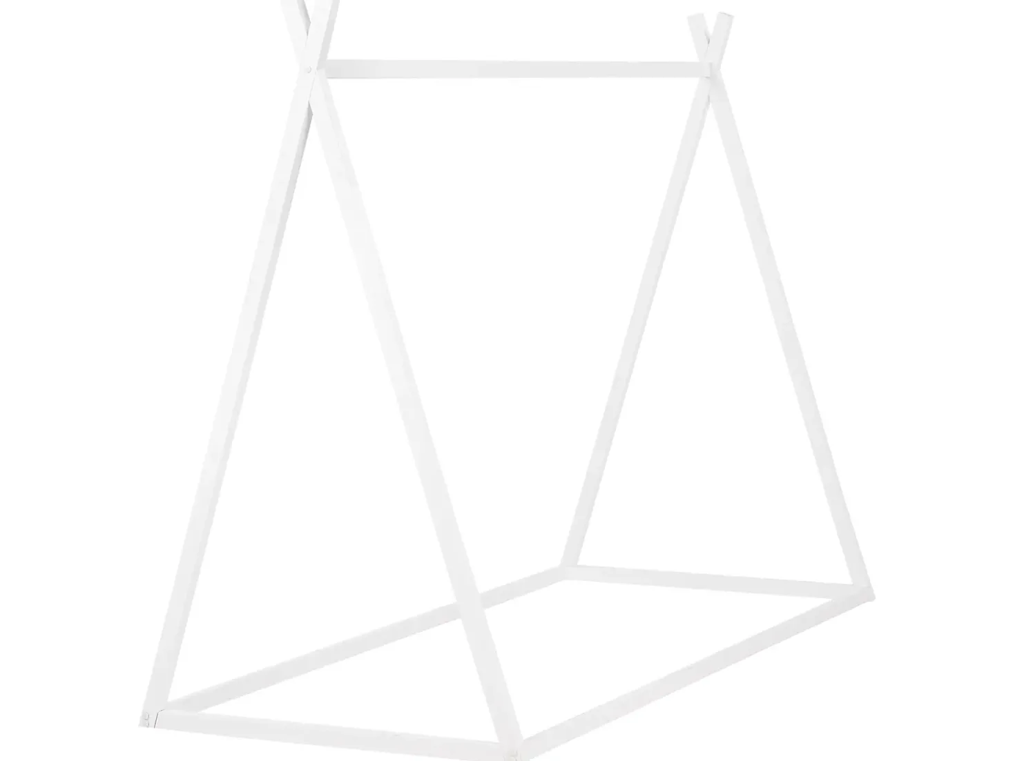 Letto per bambini Tenda Tipi Legno di pino SAURAT 90 x 200 cm Bianco