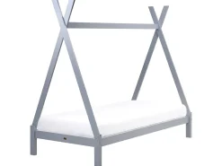 Letto per bambini Tenda Tipi Legno di pino DEVAY 90 x 200 cm Grigio