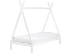 Letto per bambini Tenda Tipi Legno di pino DEVAY 90 x 200 cm Bianco