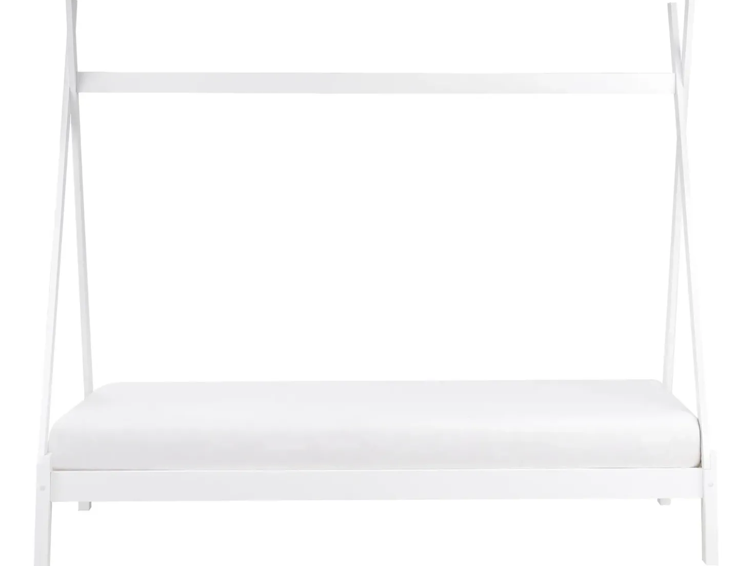 Letto per bambini Tenda Tipi Legno di pino DEVAY 90 x 200 cm Bianco