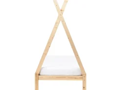 Letto per bambini Tenda Tipi Legno di pino DEVAY 90 x 200 cm Marrone chiaro