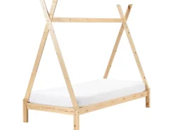 Letto per bambini Tenda Tipi Legno di pino DEVAY 90 x 200 cm Marrone chiaro