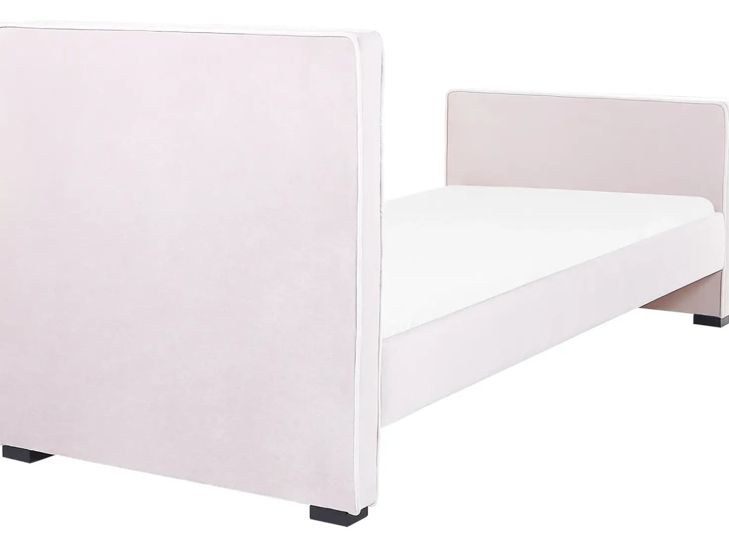 Letto per bambini Velluto TEENIE 90 x 200 cm Rosa pastello