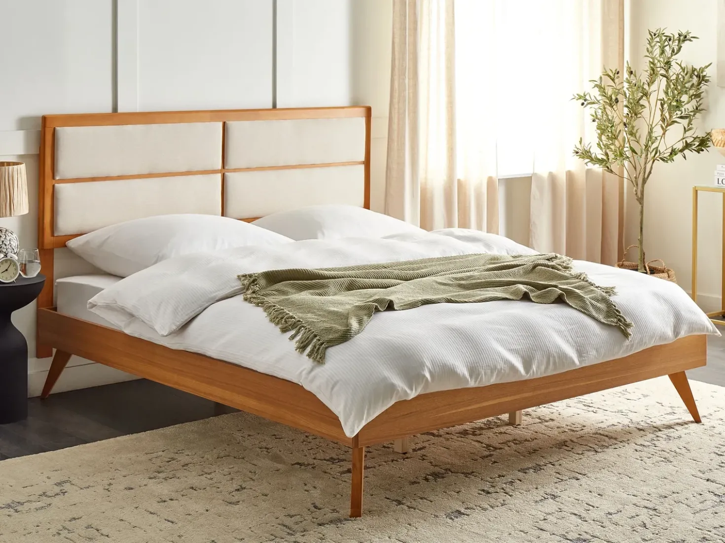Letto POISSY 180 x 200 cm Frassino naturale