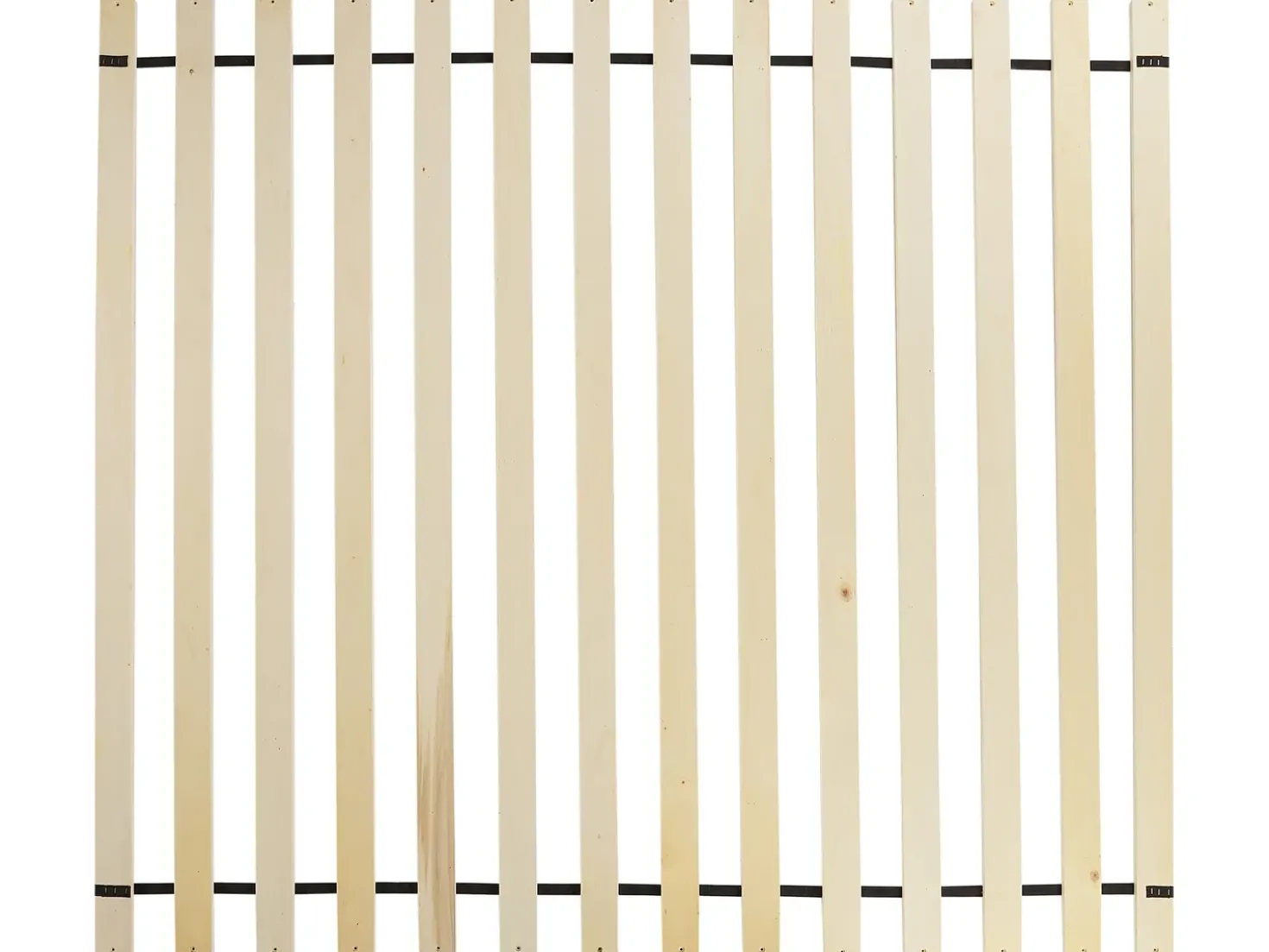 Letto Rattan AURAY 160 x 200 cm Nero