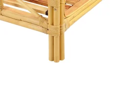 Letto Rattan DOMEYROT 180 x 200 cm Marrone chiaro