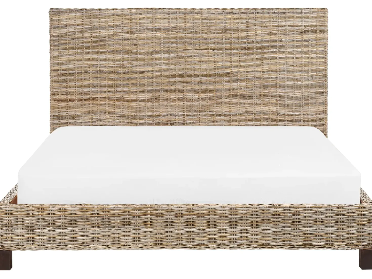 Letto Rattan SALBRIS 180 x 200 cm Naturale