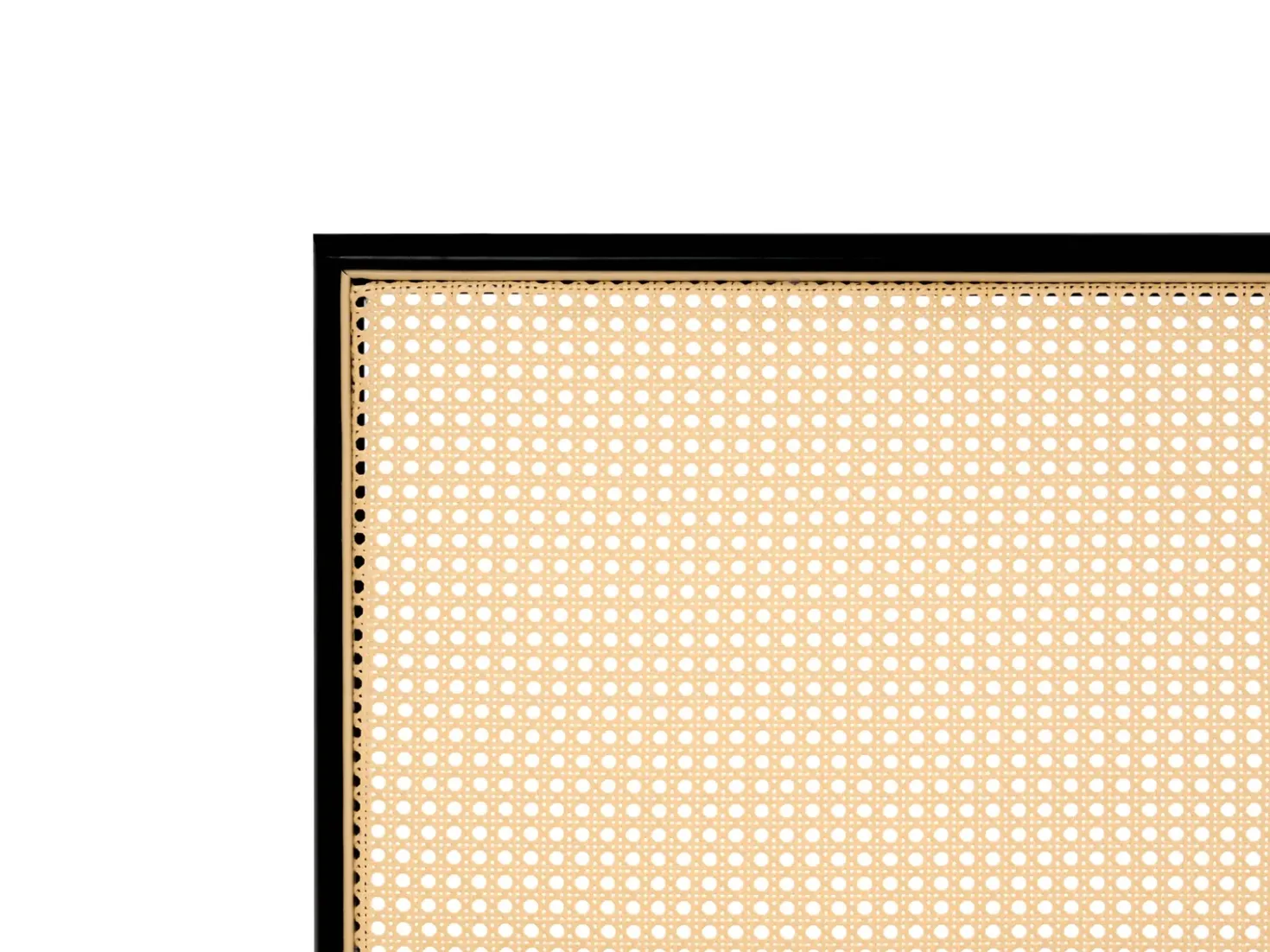 Letto Rattan sintetico (PE) AVANTON 140 x 200 cm Nero