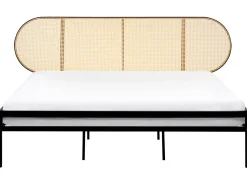 Letto Rattan sintetico (PE) BOULIN 180 x 200 cm Nero