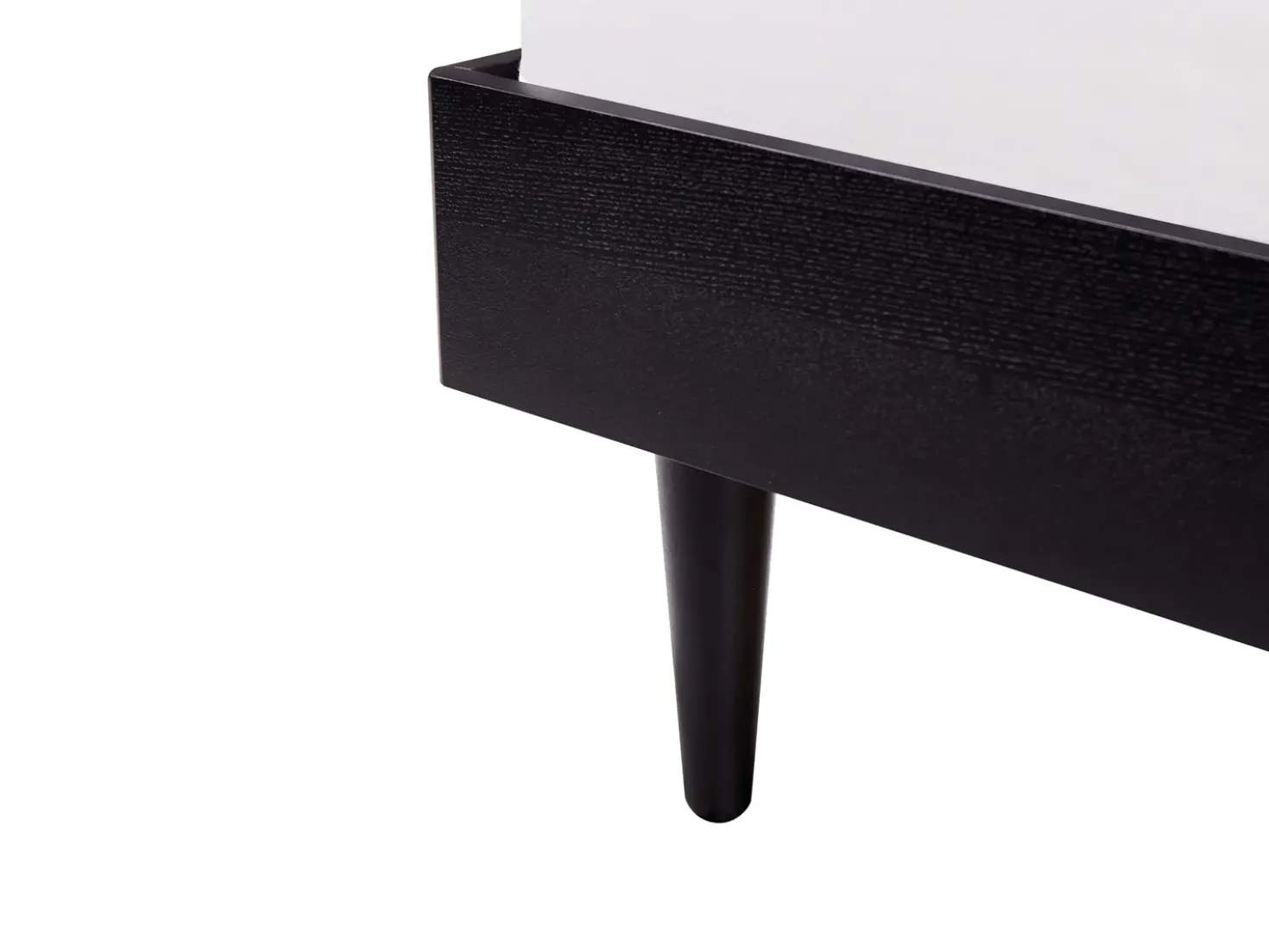 Letto Rattan VARZY 160 x 200 cm Nero