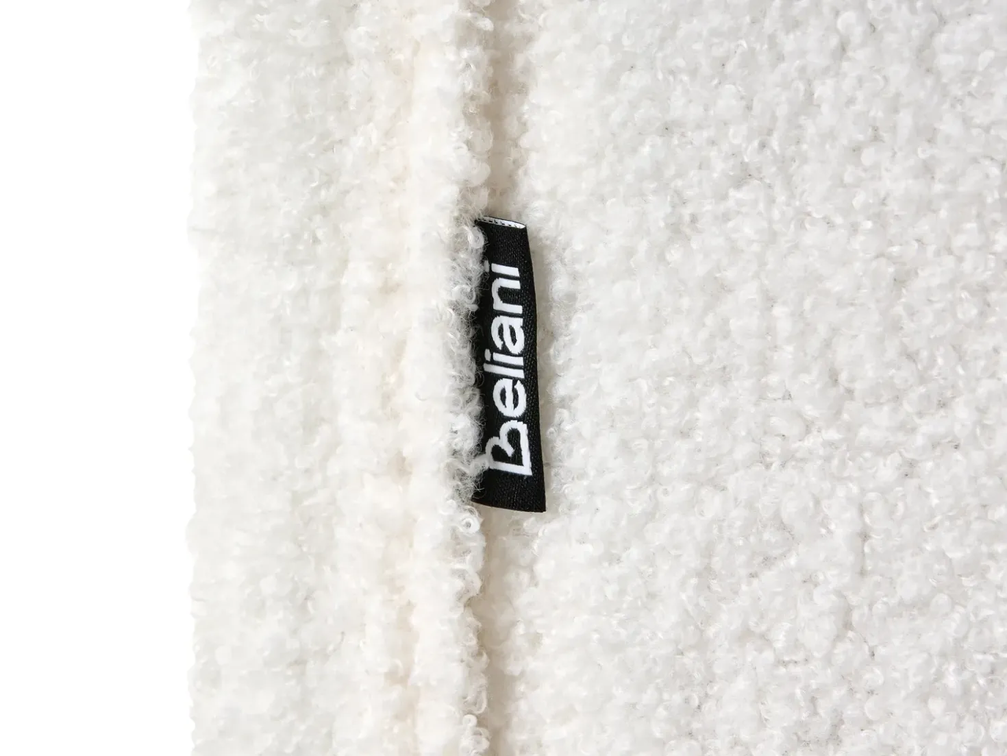 Letto regolabile Bouclé CASTELLAN 90 x 200 cm Bianco sporco