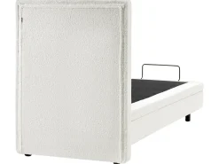 Letto regolabile Bouclé CASTELLAN 90 x 200 cm Bianco sporco