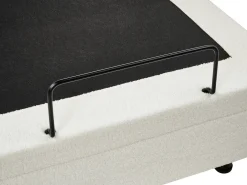Letto regolabile Bouclé CASTELLAN 90 x 200 cm Bianco sporco