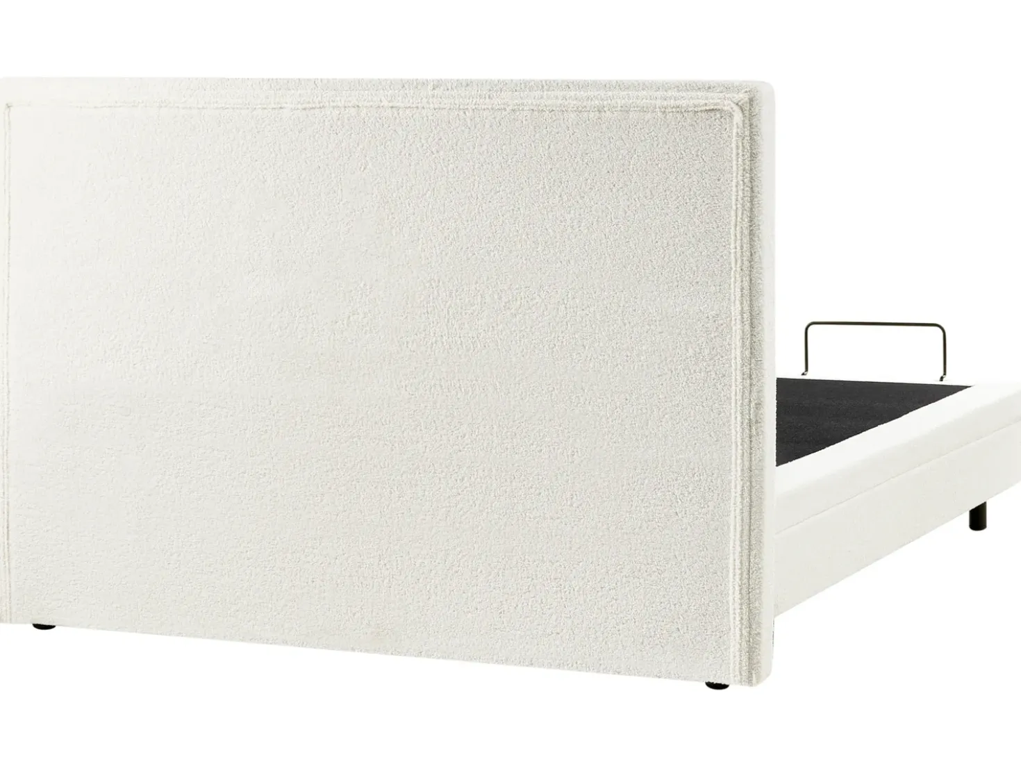 Letto regolabile Bouclé CASTELLAN 180 x 200 cm Bianco sporco