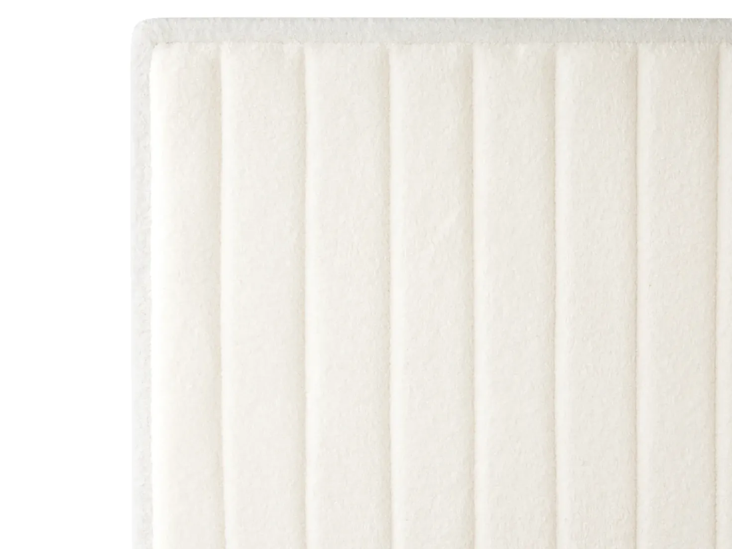 Letto regolabile Bouclé CASTELLAN 180 x 200 cm Bianco sporco