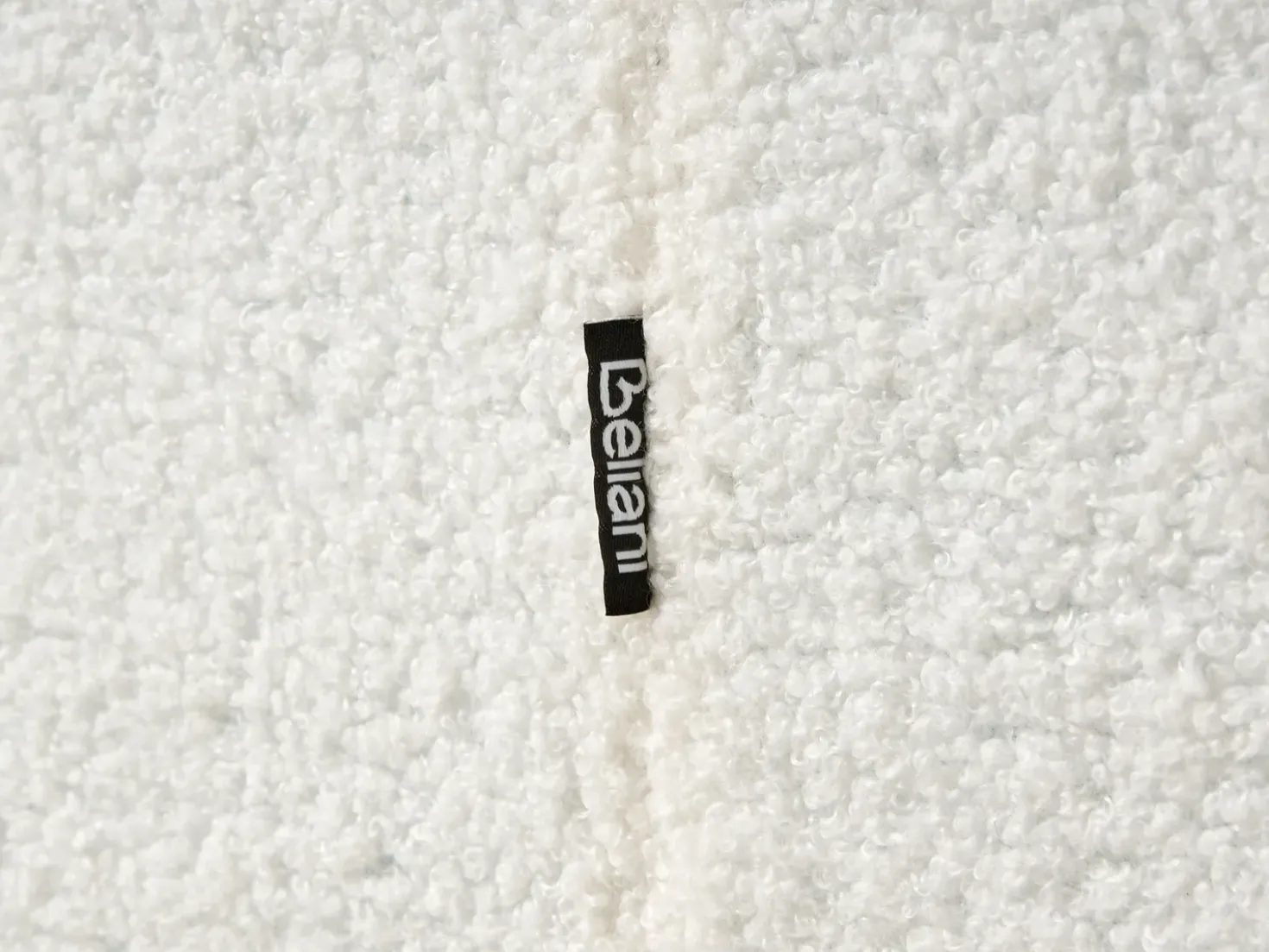 Letto regolabile Bouclé DUKE 90 x 200 cm Bianco sporco