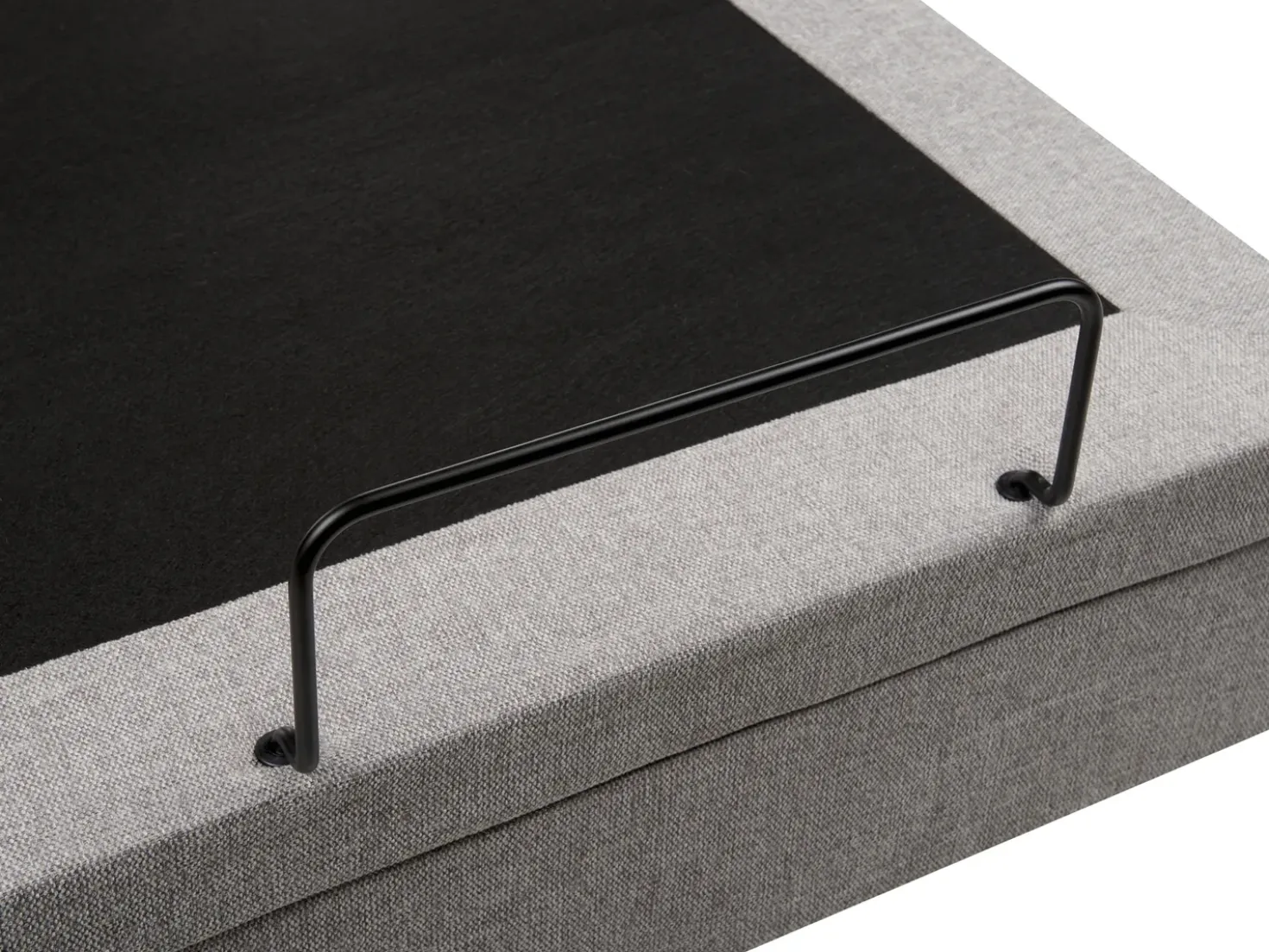 Letto regolabile senza testiera Tessuto DUKE 180 x 200 cm Grigio chiaro