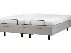 Letto regolabile senza testiera Tessuto DUKE 180 x 200 cm Grigio chiaro