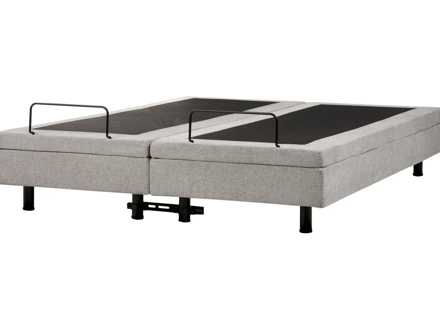 Letto regolabile senza testiera Tessuto DUKE 180 x 200 cm Grigio chiaro