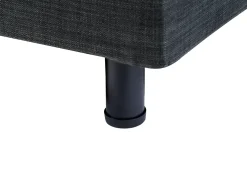 Letto regolabile senza testiera Tessuto DUKE 90 x 200 cm Grigio scuro