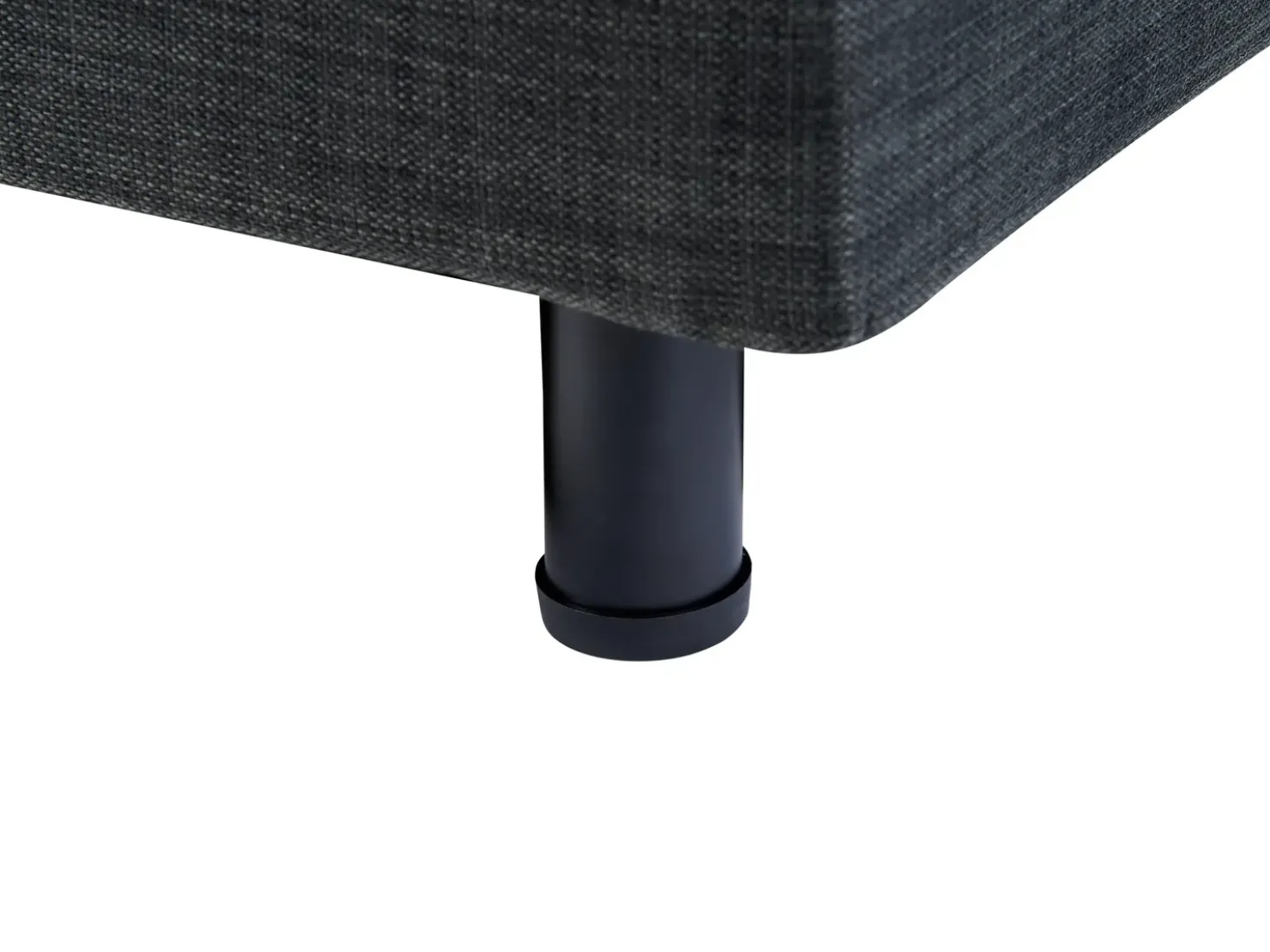 Letto regolabile senza testiera Tessuto DUKE 90 x 200 cm Grigio scuro