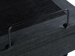 Letto regolabile senza testiera Tessuto DUKE 90 x 200 cm Grigio scuro