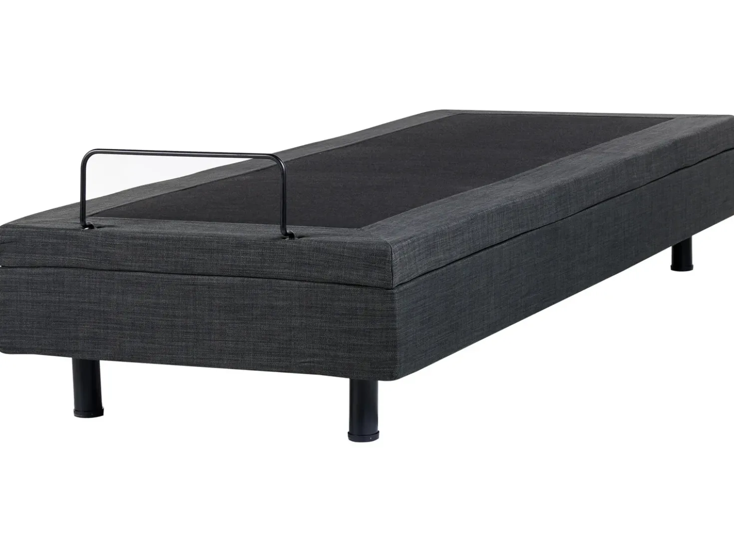Letto regolabile senza testiera Tessuto DUKE 90 x 200 cm Grigio scuro