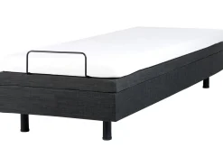 Letto regolabile senza testiera Tessuto DUKE 90 x 200 cm Grigio scuro