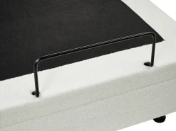 Letto regolabile senza testiera Bouclé DUKE 90 x 200 cm Bianco sporco