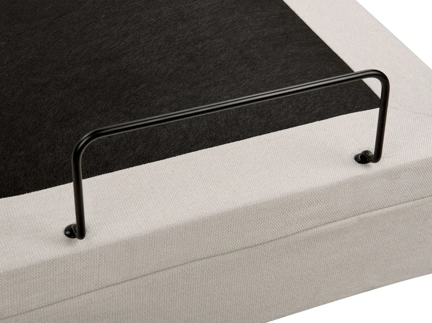 Letto regolabile Tessuto DUKE 90 x 200 cm Beige chiaro
