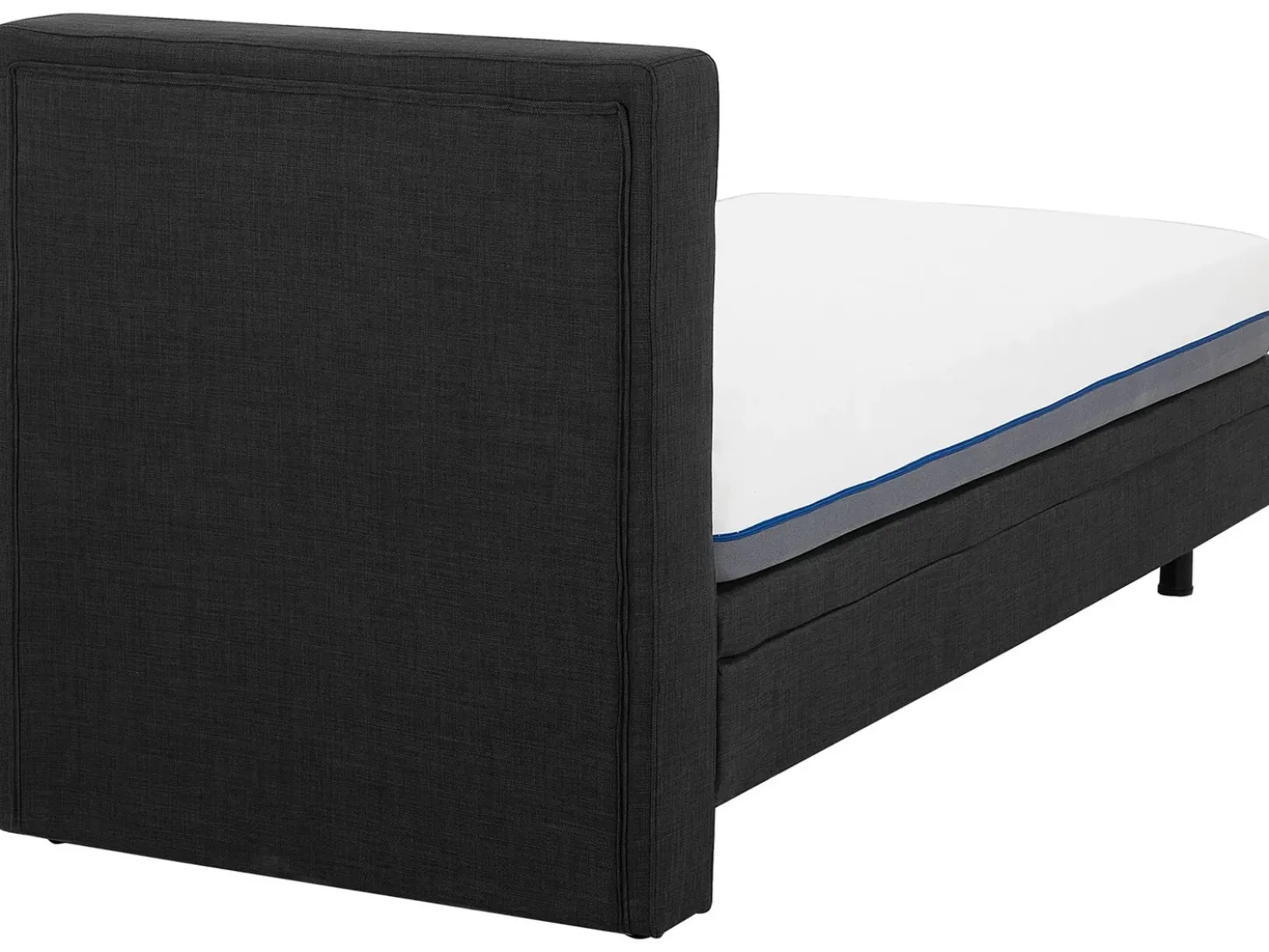 Letto regolabile Tessuto DUKE 90 x 200 cm Grigio scuro