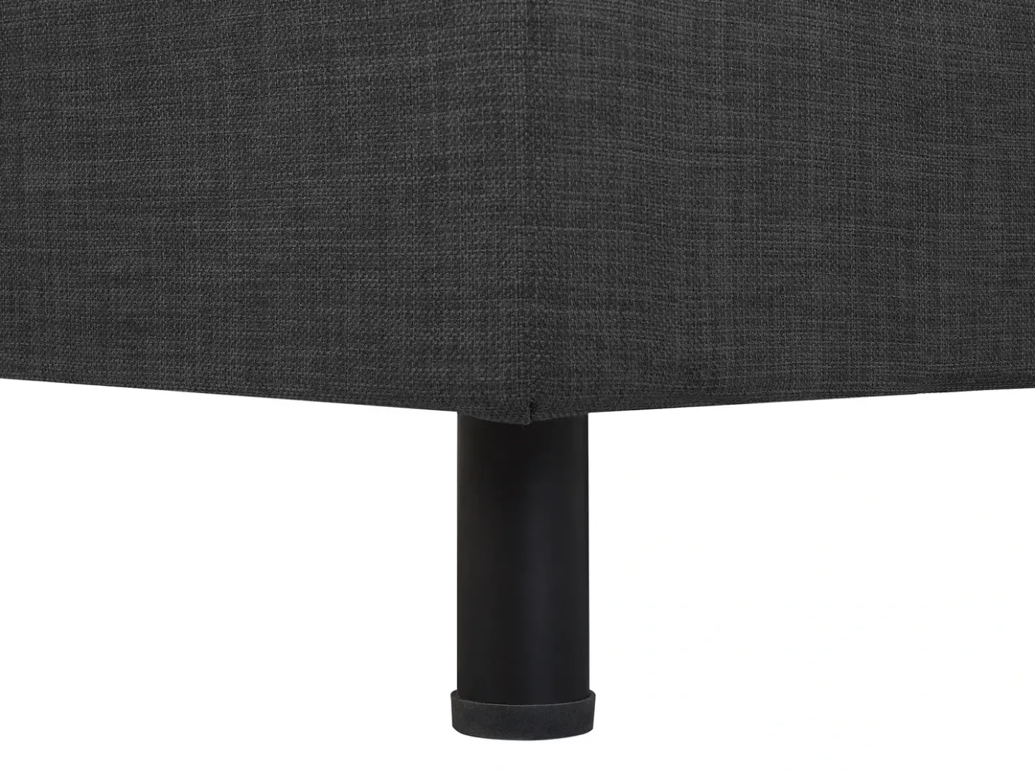 Letto regolabile Tessuto DUKE 90 x 200 cm Grigio scuro