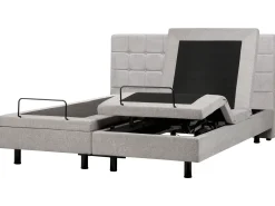 Letto regolabile Tessuto DUKE 180 x 200 cm Grigio chiaro