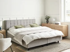 Letto regolabile Tessuto DUKE 180 x 200 cm Grigio chiaro