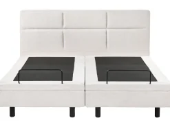 Letto regolabile Tessuto VICEROY 180 x 200 cm Beige chiaro