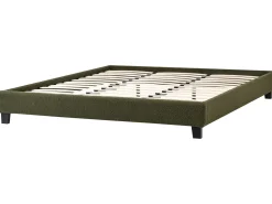 Letto senza testata Bouclé ROANNE 180 x 200 cm Verde scuro